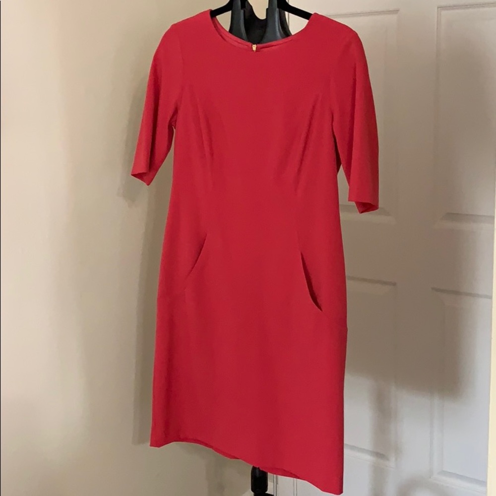Vince Camuto Classy blush red business dress